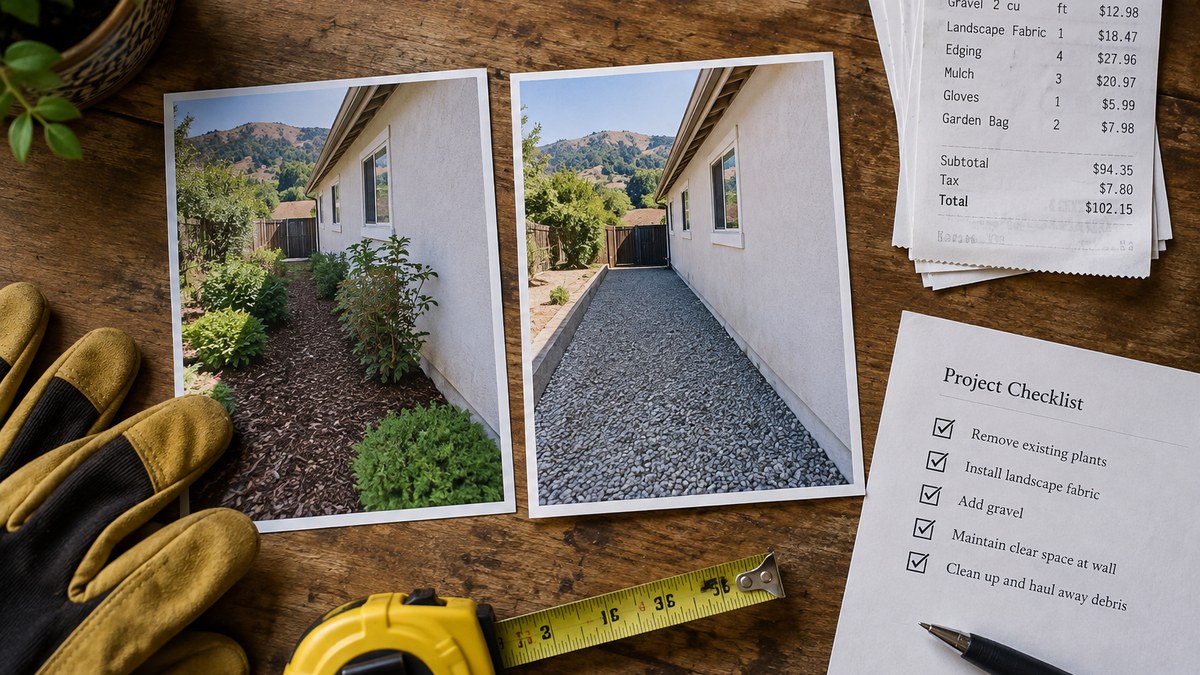 Photo documentation file assembled after a home hardening job